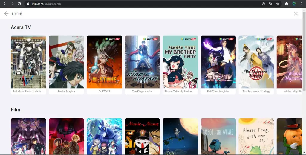 Logo berbagai layanan streaming anime legal