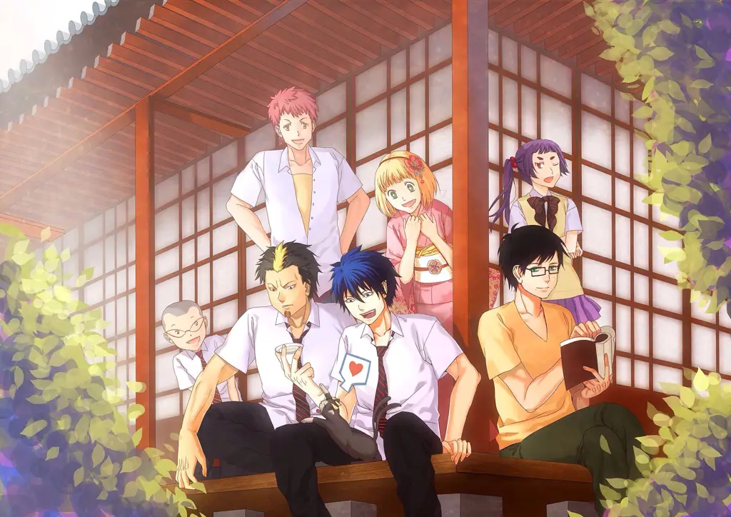 Pemandangan indah dalam anime Ao no Exorcist