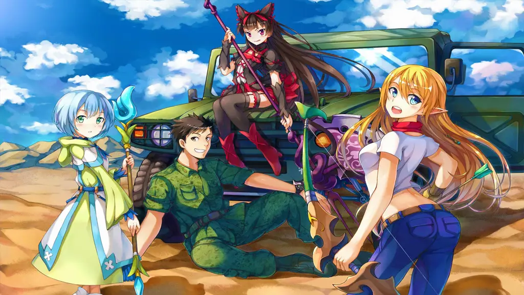 Dunia Fantasi Anime New Gate Gambar dunia fantasi dalam Anime New Gate