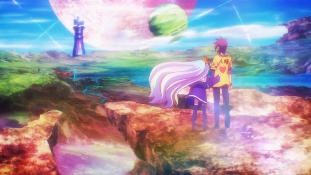 Gambar dunia fantasi dari anime No Game No Life