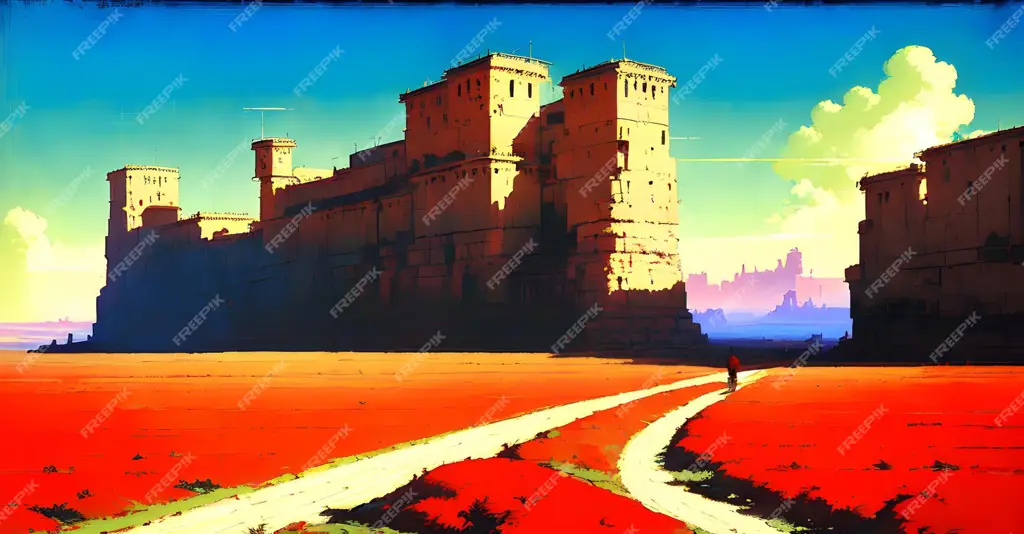 Dunia fantasi Wu Dong Qian Kun yang memukau Pemandangan alam fantasi anime