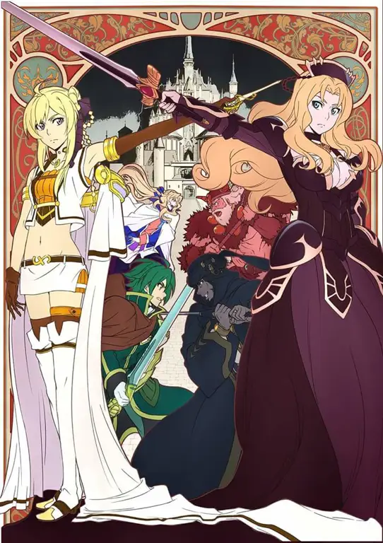 Peta dunia fantasi dalam anime Grancrest Senki