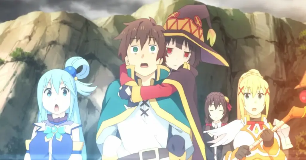 Pemandangan alam di dunia Konosuba: Legend of Crimson