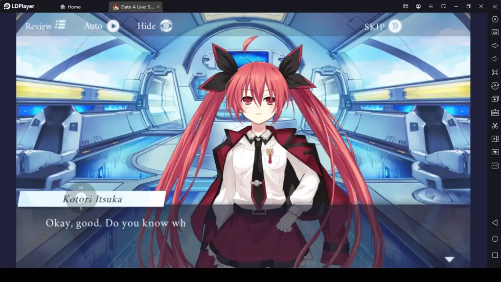 Ilustrasi dunia roh di anime Date A Live