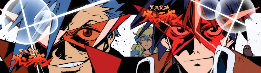 Gambar Simon dan Kamina dari Gurren Lagann