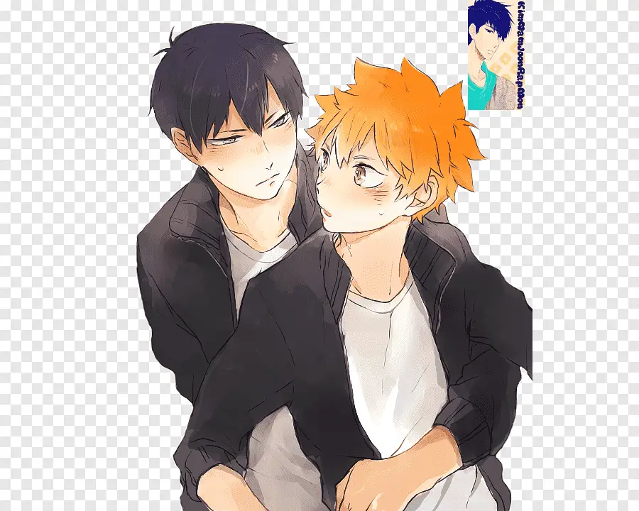 Gambar Hinata Shoyo dan Kageyama Tobio, karakter utama Haikyuu!!