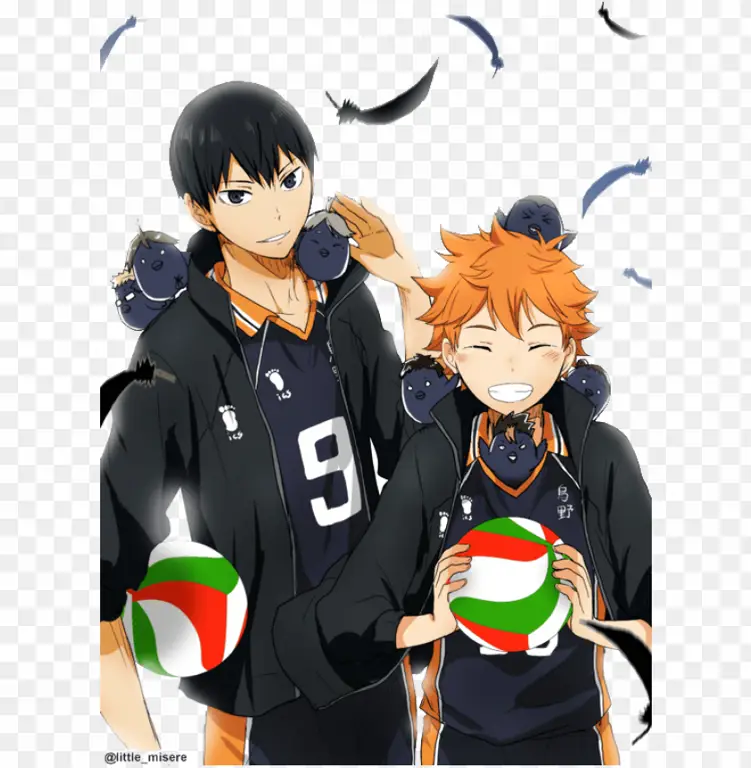 Gambar Hinata Shoyo dan Kageyama Tobio