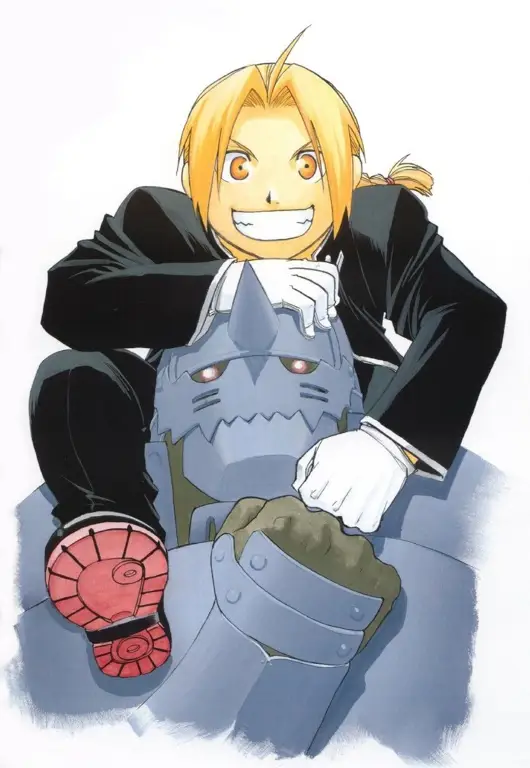 Gambar Edward dan Alphonse Elric