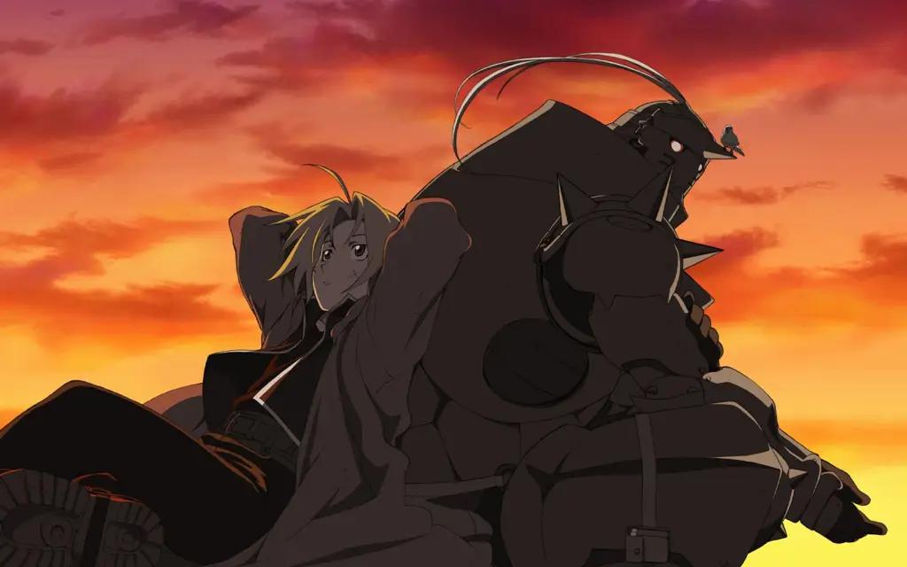 Gambar Edward dan Alphonse Elric