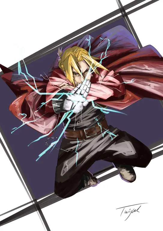 Gambar Edward Elric dari Fullmetal Alchemist