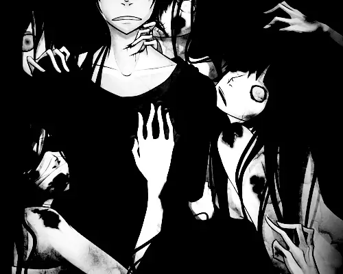 Gambar fanart anime dark art dari Tumblr