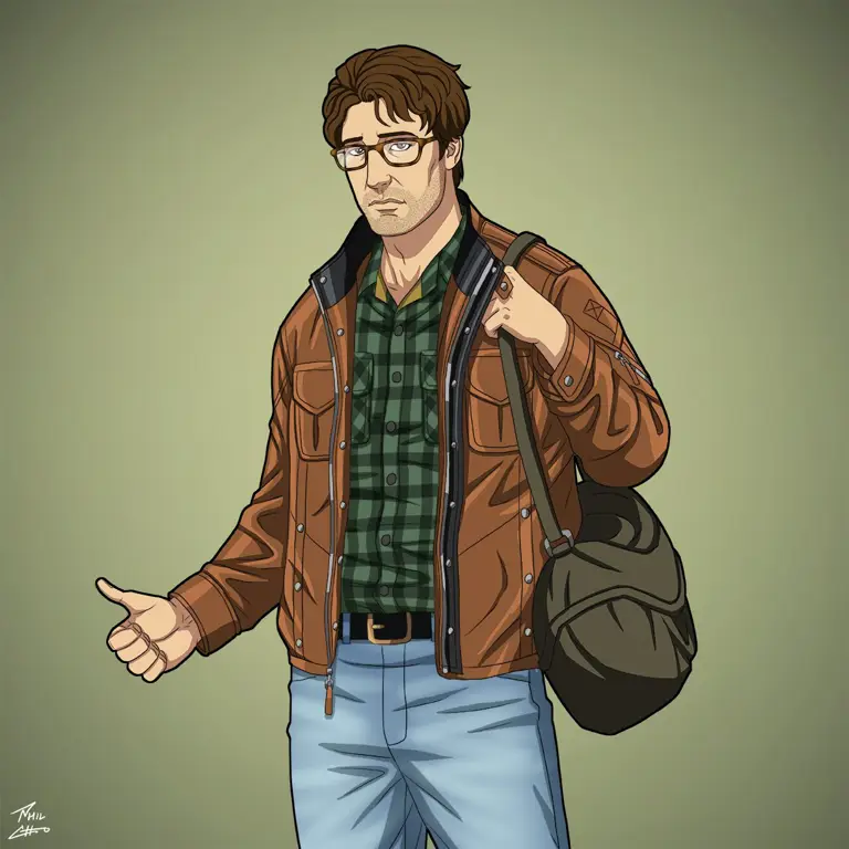 Potret Bruce Banner dalam gaya anime