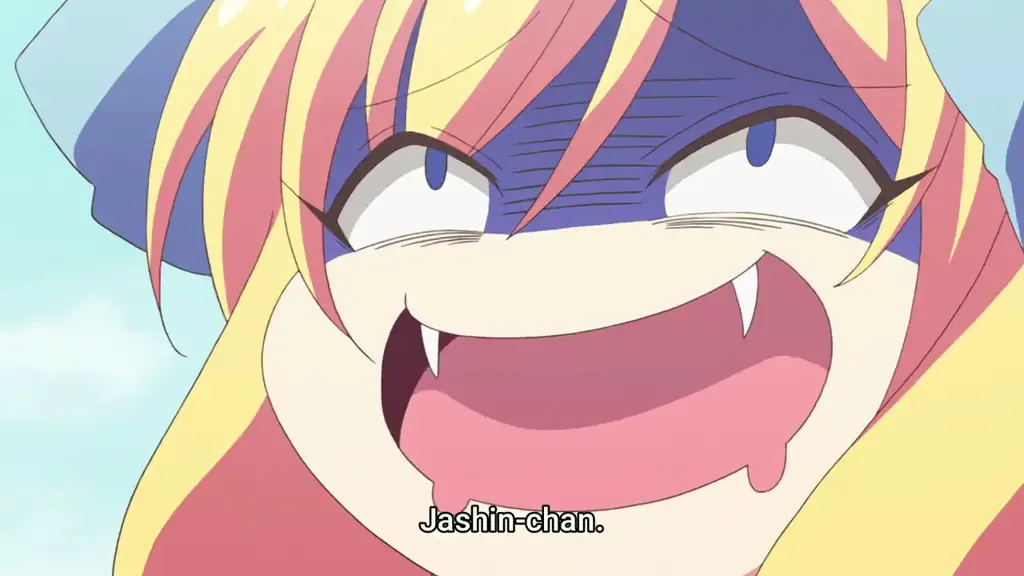 Momen-momen lucu dan menggelikan dari anime Jashin-chan Dropkick