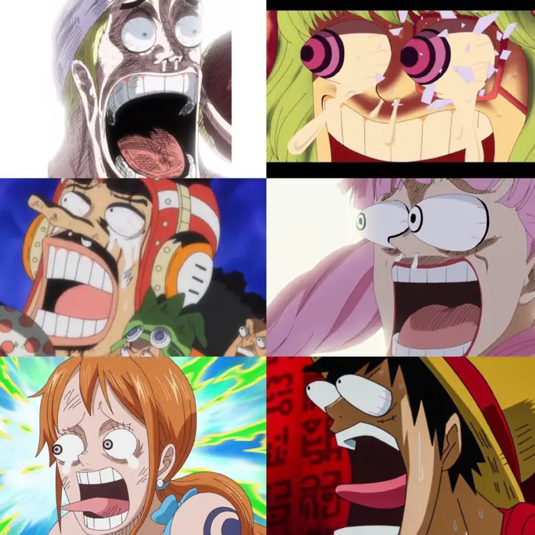 Ekspresi lucu karakter anime Wajah-wajah lucu karakter anime