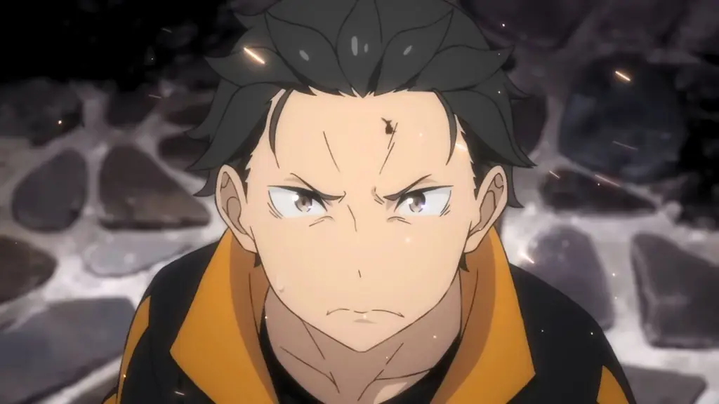 Gambar Subaru sedang putus asa di Re:Zero Season 2