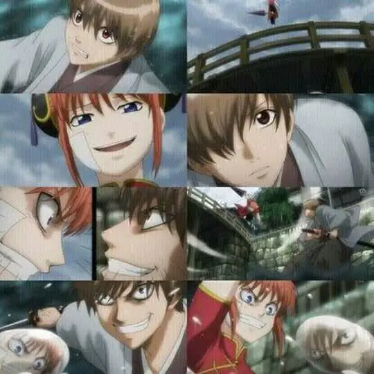 Kamui Gintama dengan ekspresi wajah yang garang