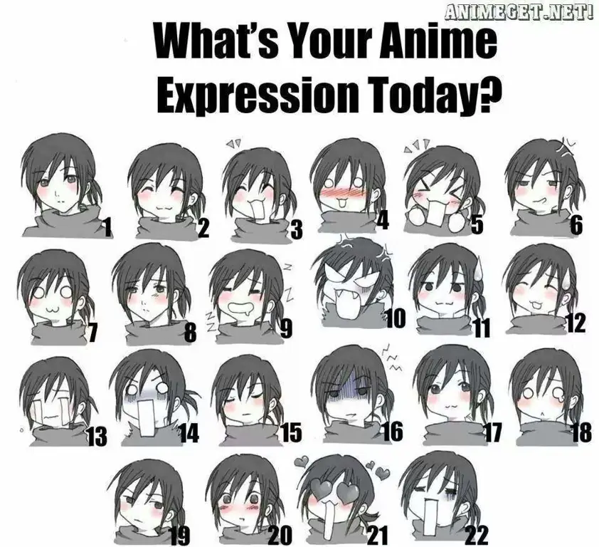 Ekspresi wajah karakter anime yang kompleks dan penuh arti