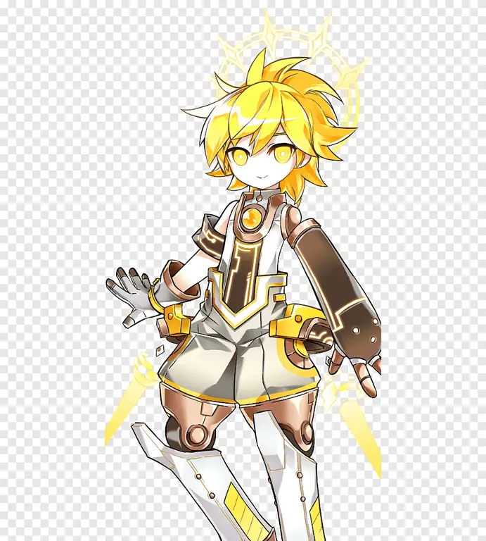 Screenshot El Lady sedang bertarung dalam game Elsword