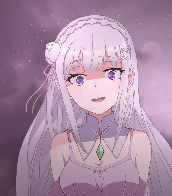 Gambar Emilia dari Re:Zero