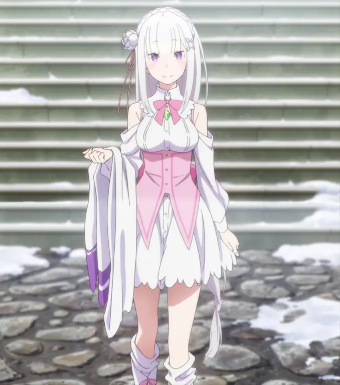 Gambar Emilia di Re:Zero