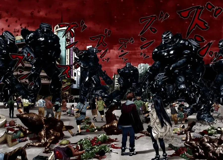 Adegan akhir dari anime Gantz