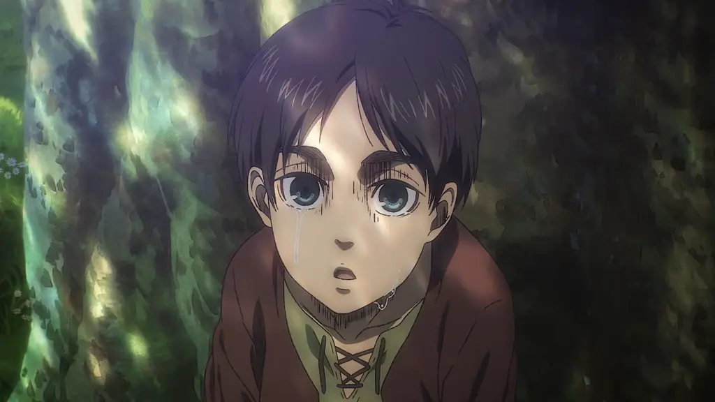 Eren Yeager dalam episode pertama Attack on Titan