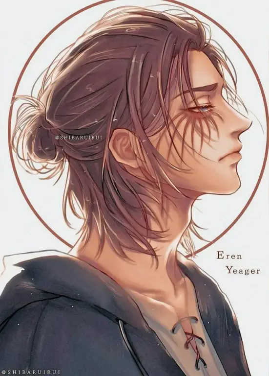 Gambar Eren Yeager dalam Attack on Titan