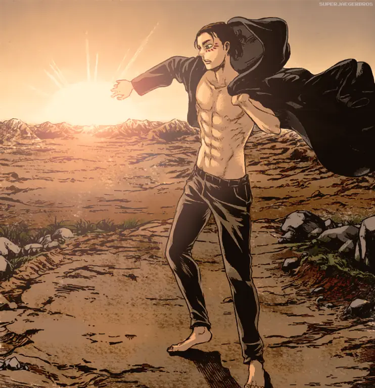 Gambar Eren Yeager di Season 4