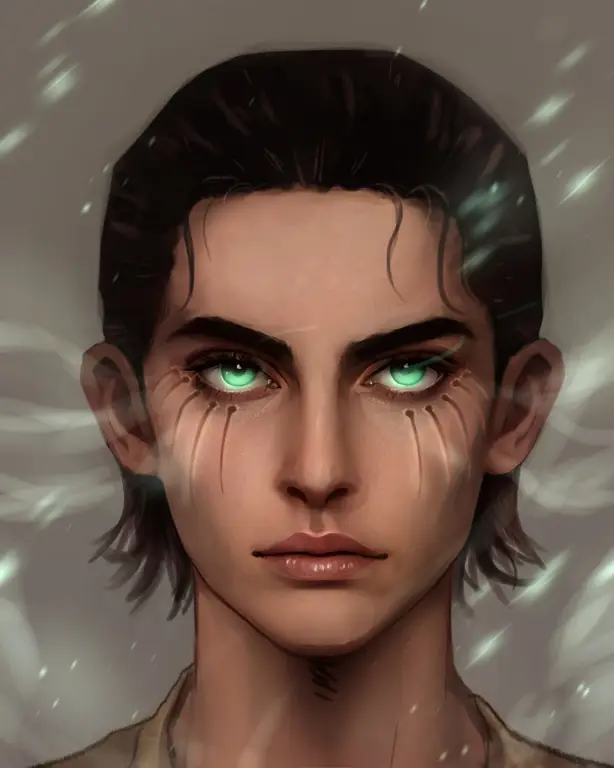 Gambar Eren Yeager, karakter utama Attack on Titan