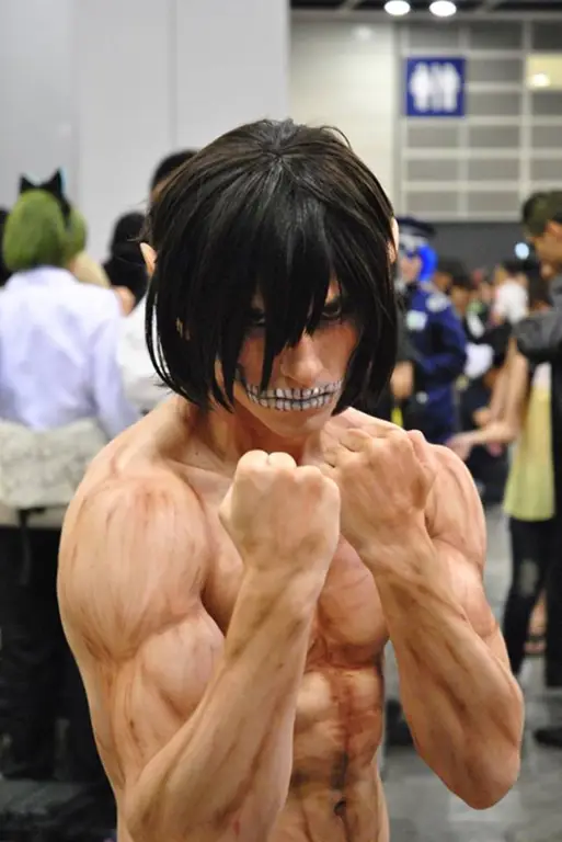 Gambar Eren Yeager dalam Attack on Titan