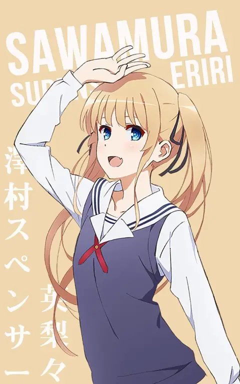 Gambar Eriri Spencer Sawamura dari Saenai Heroine no Sodatekata