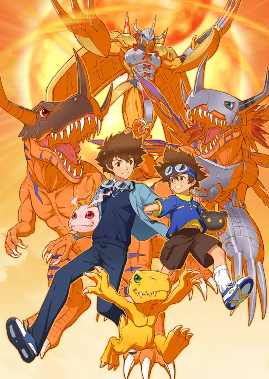 Adegan evolusi Digimon yang spektakuler