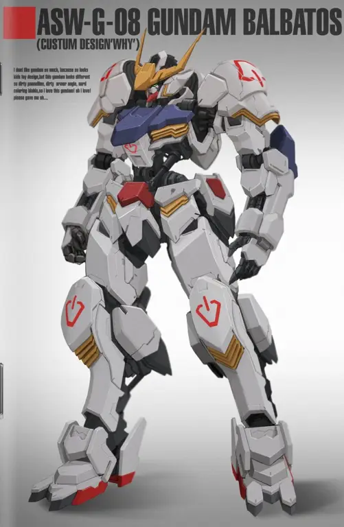 Gambar fan art Gundam Barbatos