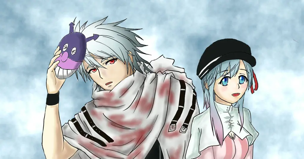 Gambar penggemar yang menampilkan adegan dari anime Plunderer