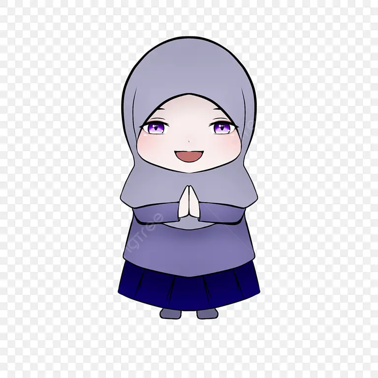 Gambar fanart anime bertema muslim