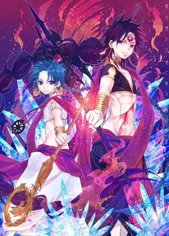 Gambar fanart anime Magi karya penggemar