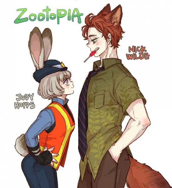 Gambar fanart anime Zootopia