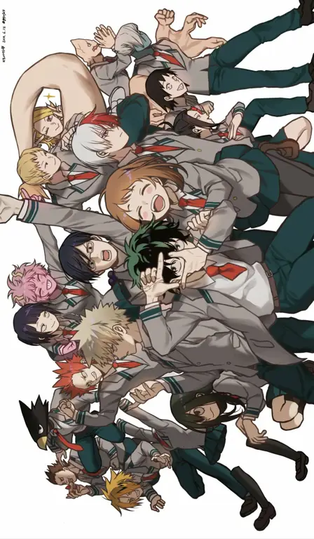 Gambar fanart Boku no Hero Academia buatan penggemar Indonesia