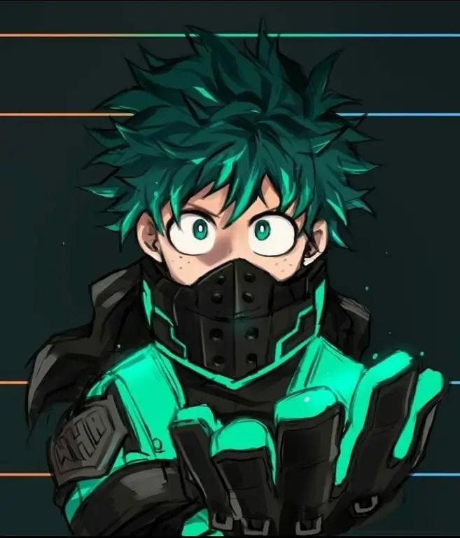 Gambar fanart Izuku Midoriya