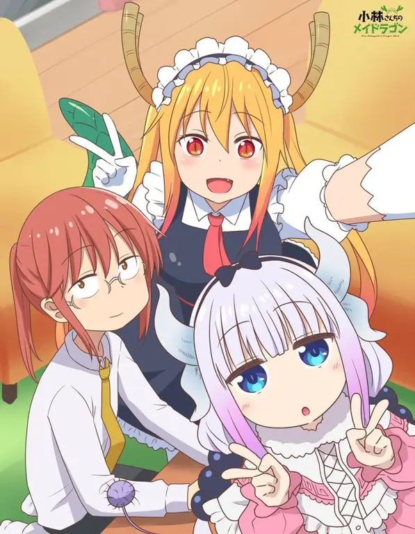 Ilustrasi penggemar karya Kobayashi-san Chi no Maid Dragon