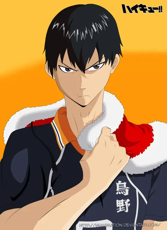Fanart Haikyuu!! Hinata dan Kageyama Gambar fanart Haikyuu!! yang menampilkan karakter Hinata Shoyo dan Kageyama Tobio
