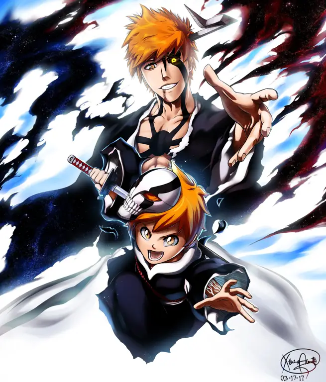 Gambar Ichigo Kurosaki dalam gaya hentai