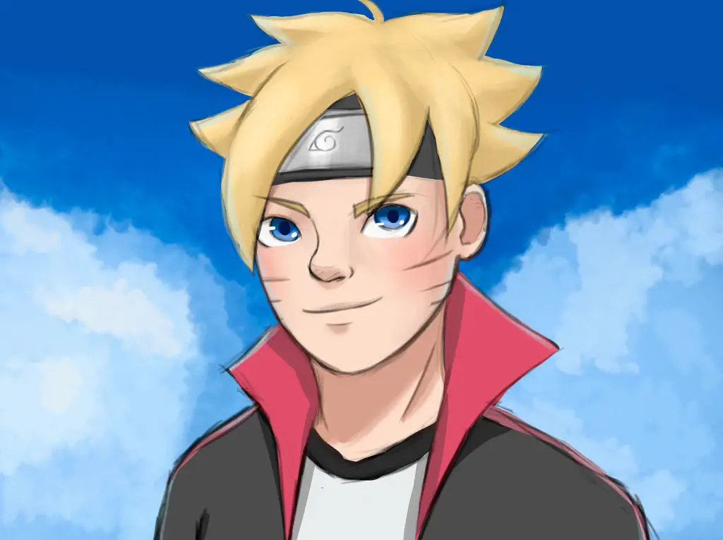 Gambar fanart karakter Boruto