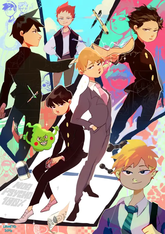 Gambar fanart Mob Psycho 100