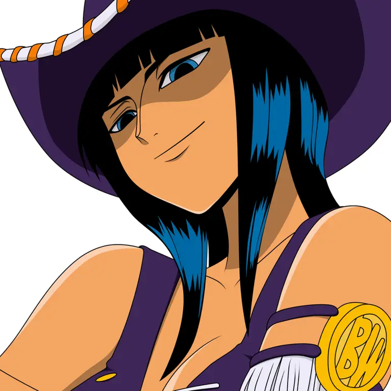 Fanart Nico Robin yang menghormati karakter aslinya