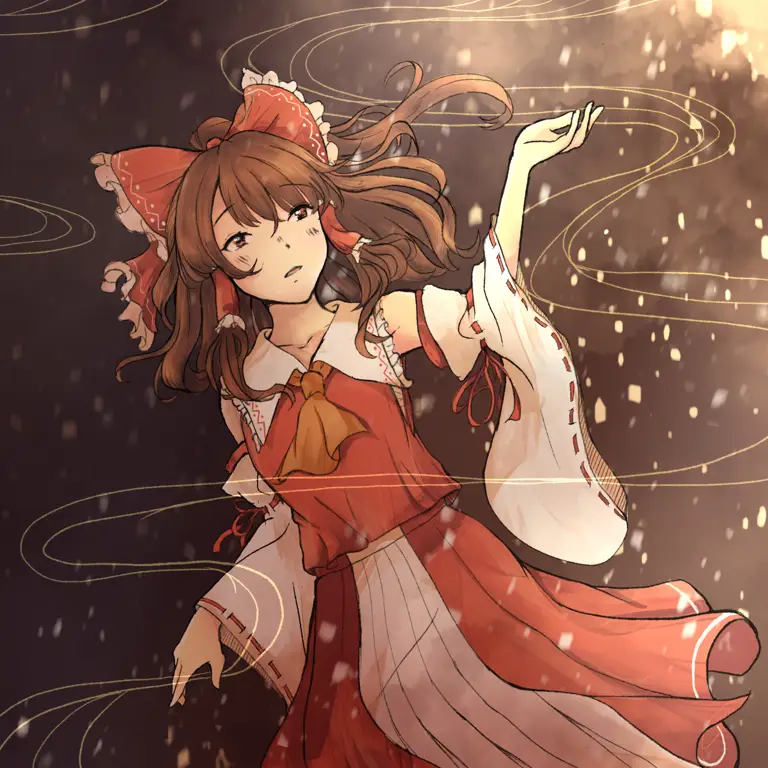 Gambar fanart Reimu Hakurei yang cantik