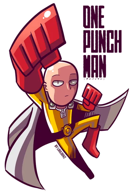 Gambar fanart Saitama yang unik dan kreatif