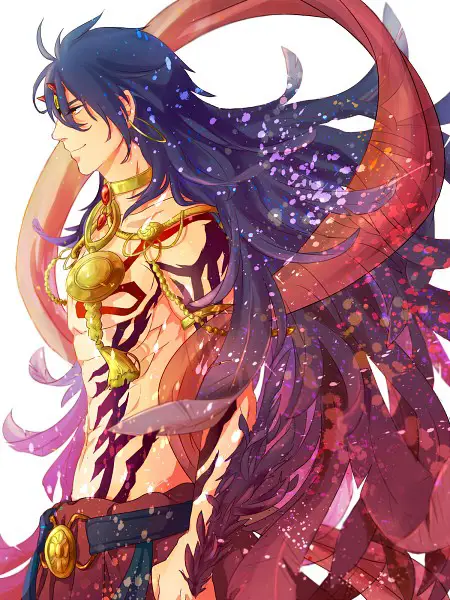 Gambar fanart Sinbad dari seri Magi