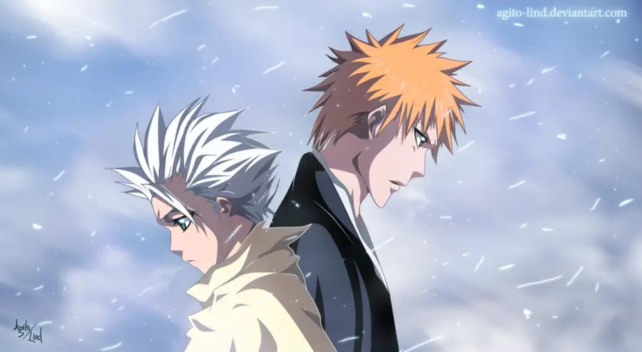 Gambar fanfiction Bleach berfokus pada Ichigo Kurosaki