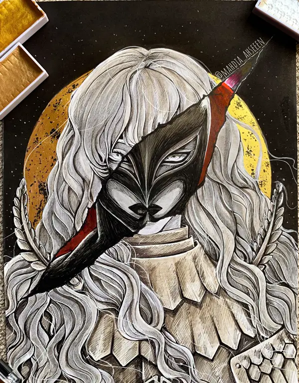 Griffith dalam wujud Femto, antagonis utama dalam Berserk